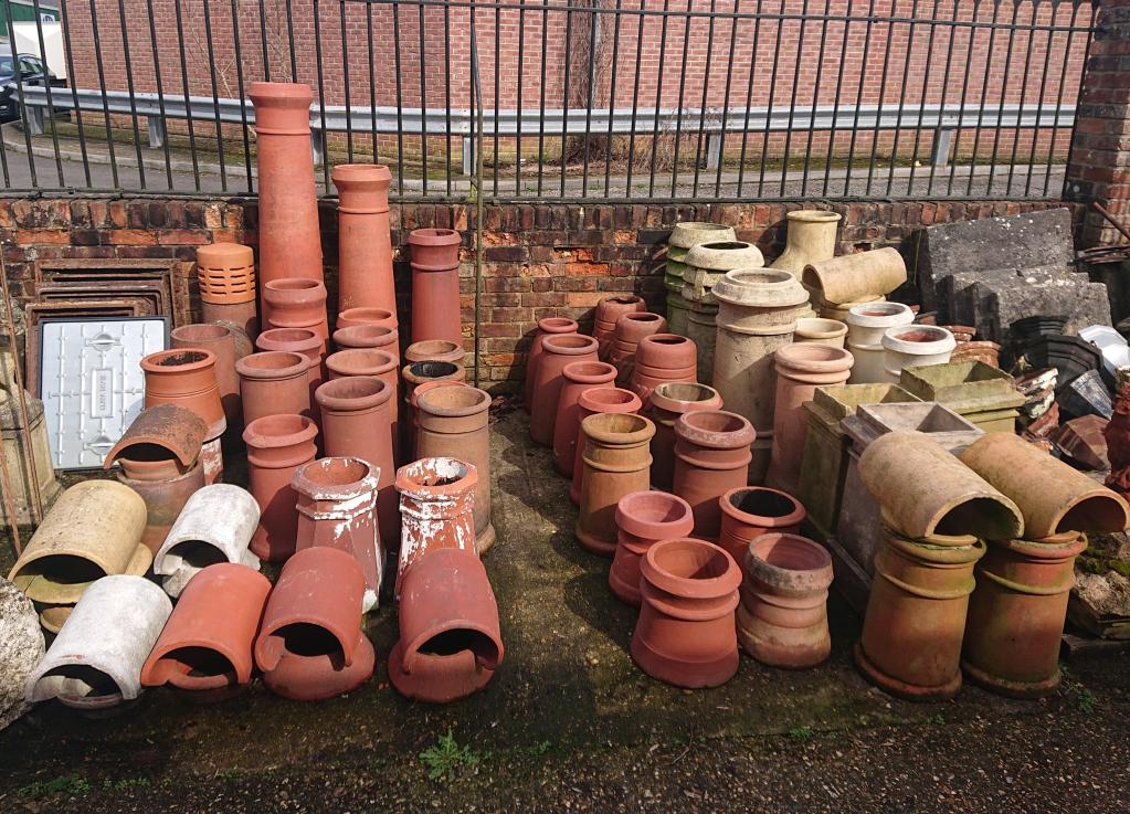 <p>Selection of Chimney Pots and Cowls in stock